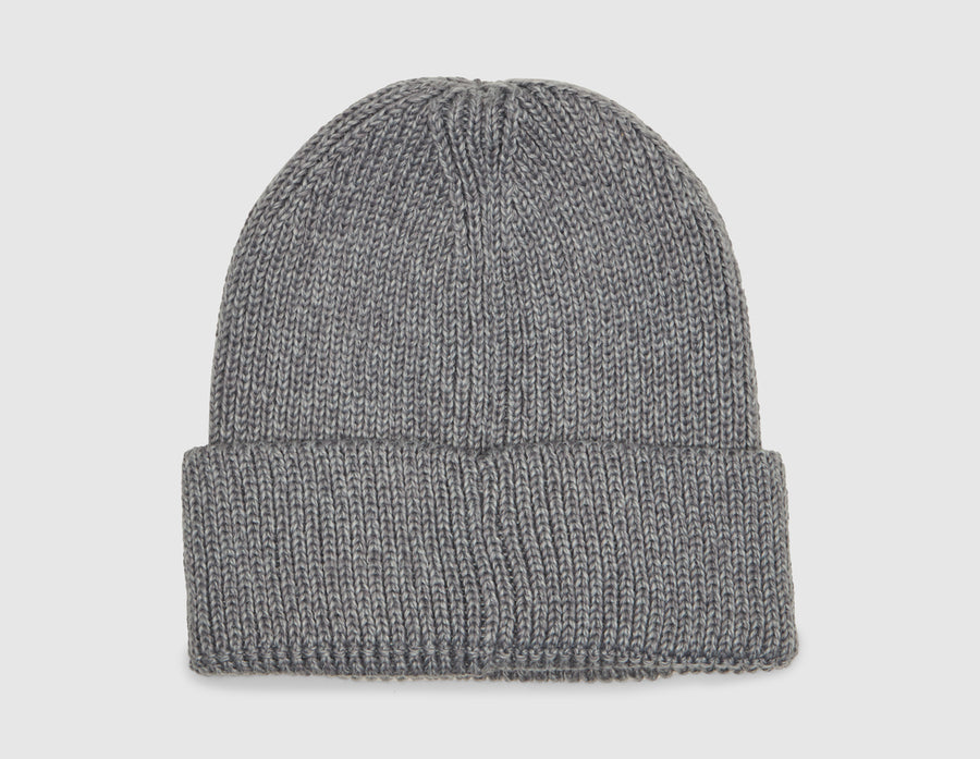 The North Face Logo Box Cuffed Beanie / TNF Heather Grey