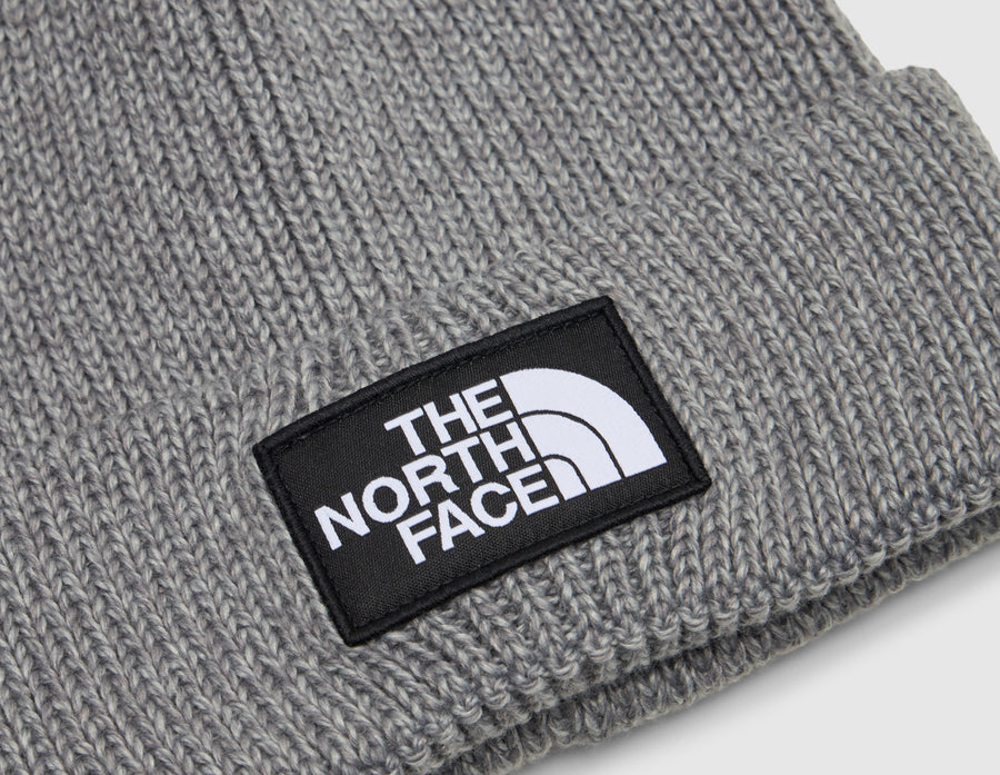 The North Face Logo Box Cuffed Beanie / TNF Heather Grey