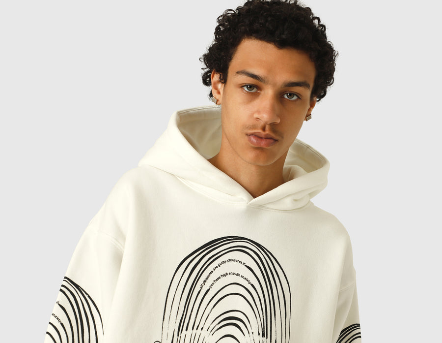 Pleasures Guilty Pullover Hoodie White / Off White