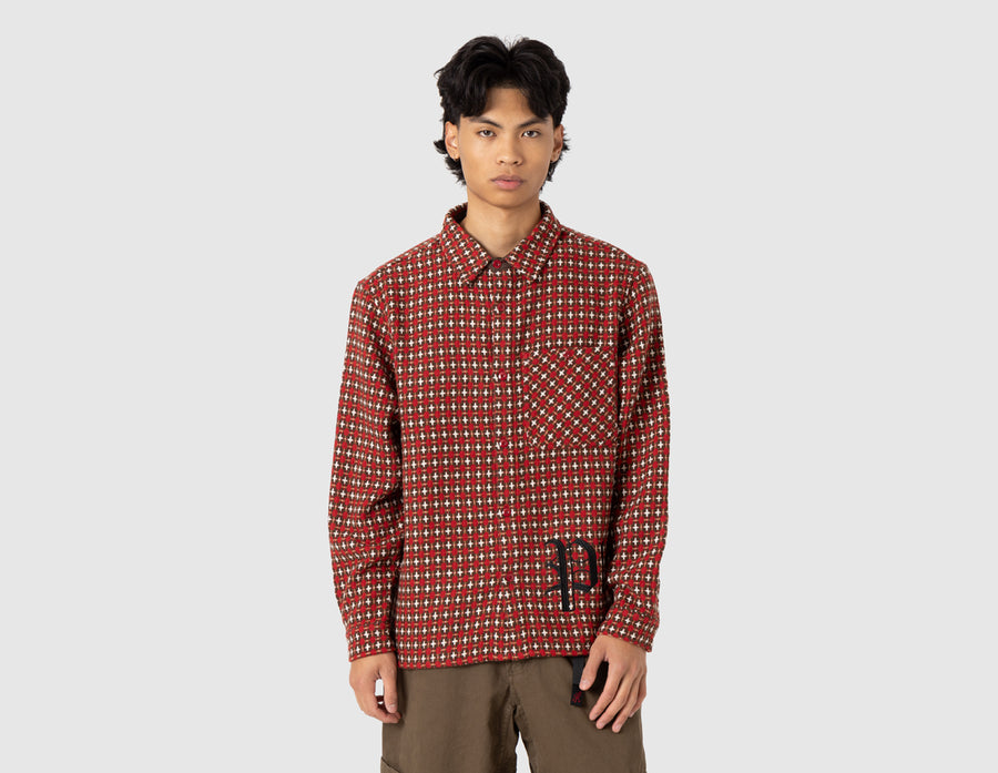 Pleasures Cross Work Shirt / Red