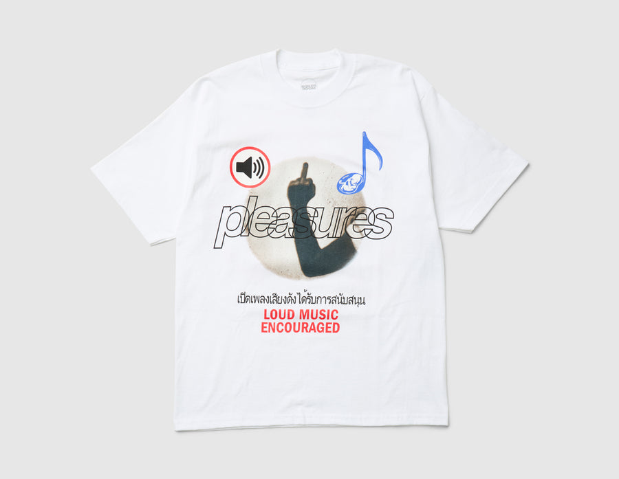 Pleasures Boiler Room Loud Music T-shirt / White