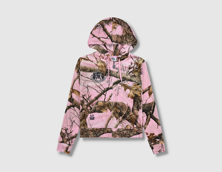 Pleasures x Juicy Couture Women's Realtree Velour Robertson Hoodie / Pink Edge
