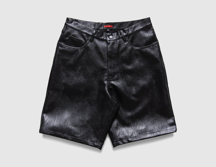 Pleasures Plaster Baggy Shorts Black