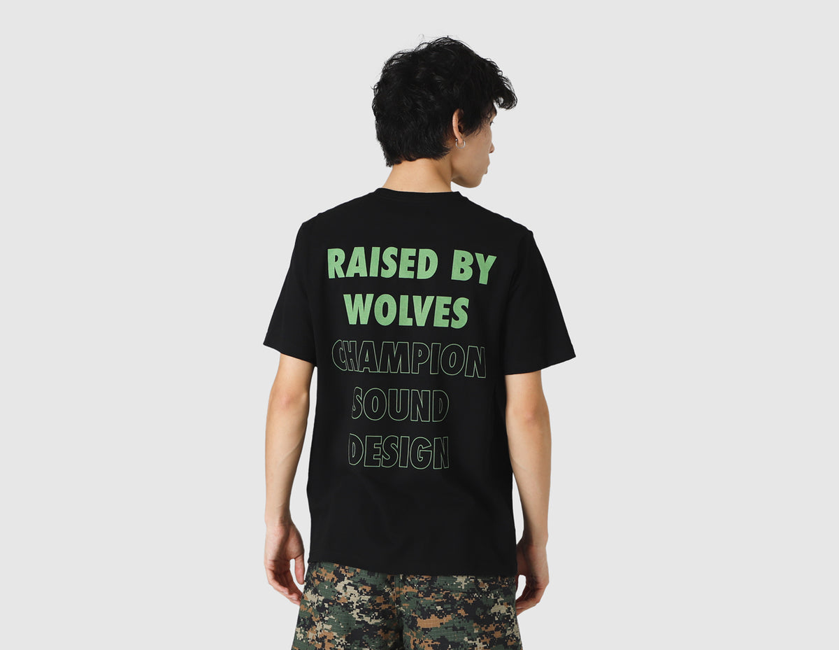 Raised by Wolves Champion Sound T-shirt / Black