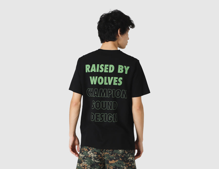 Raised by Wolves Champion Sound T-shirt / Black