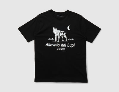 Raised By Wolves Club Logo T-Shirt Black