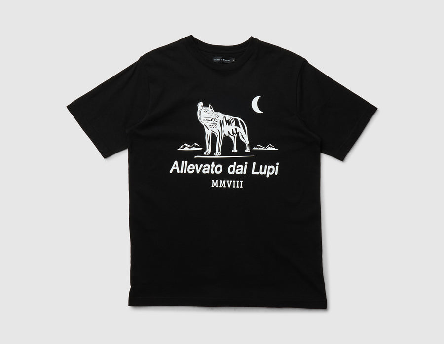 Raised By Wolves Club Logo T-Shirt Black