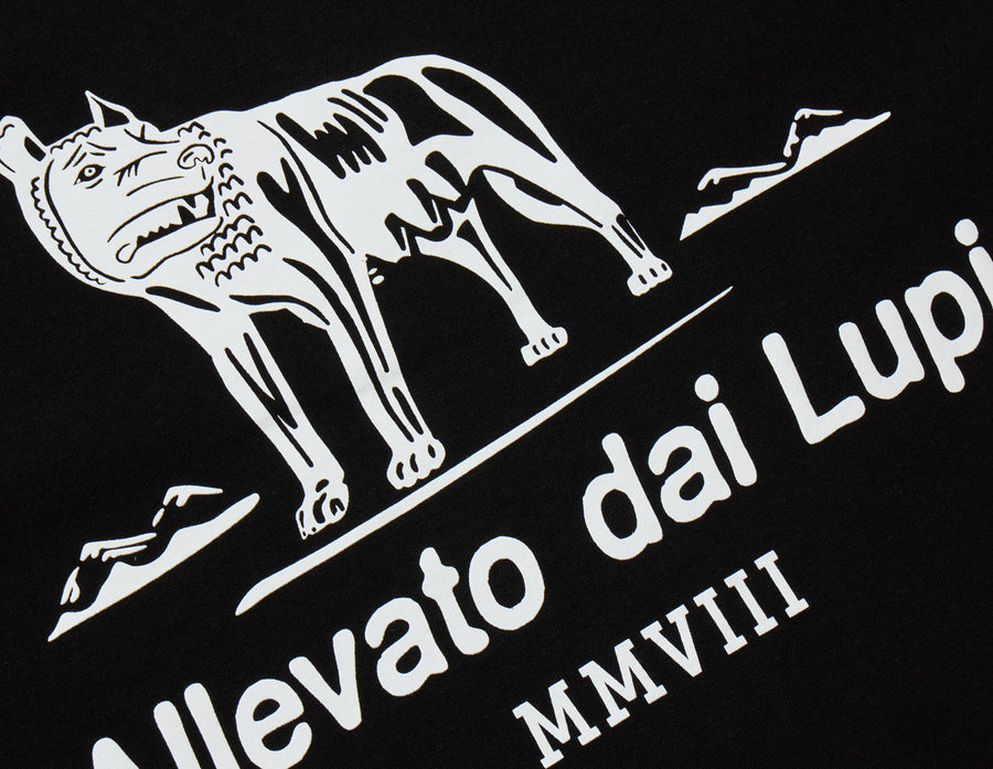Raised By Wolves Club Logo T-Shirt Black