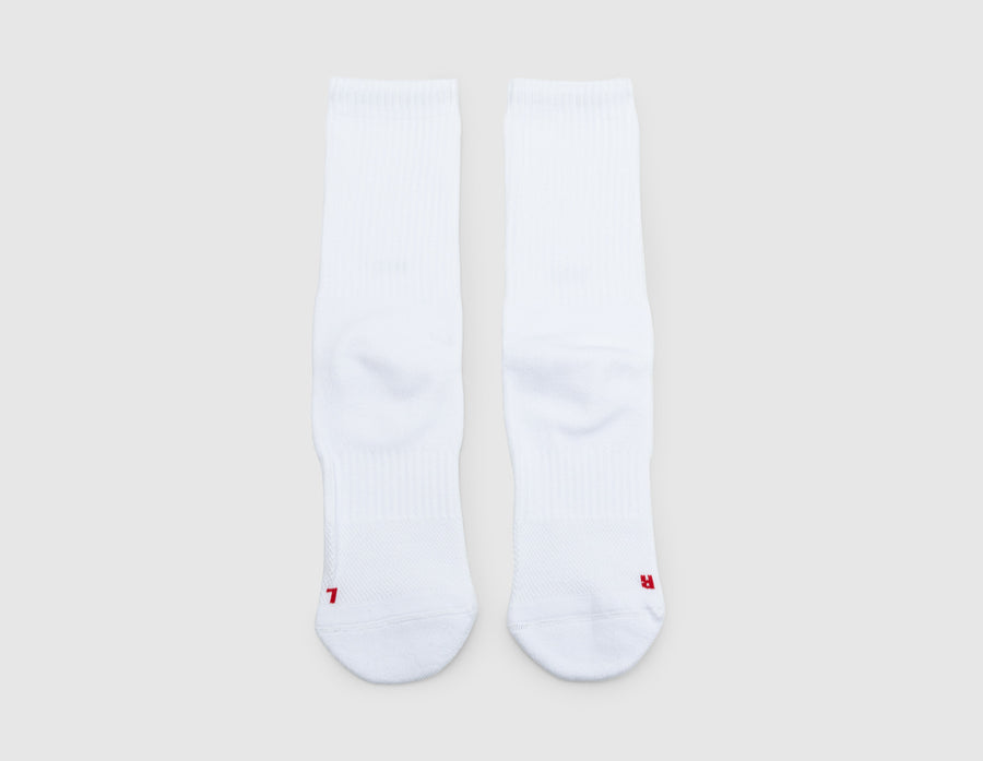 Raised By Wolves Fuck Off Socks White
