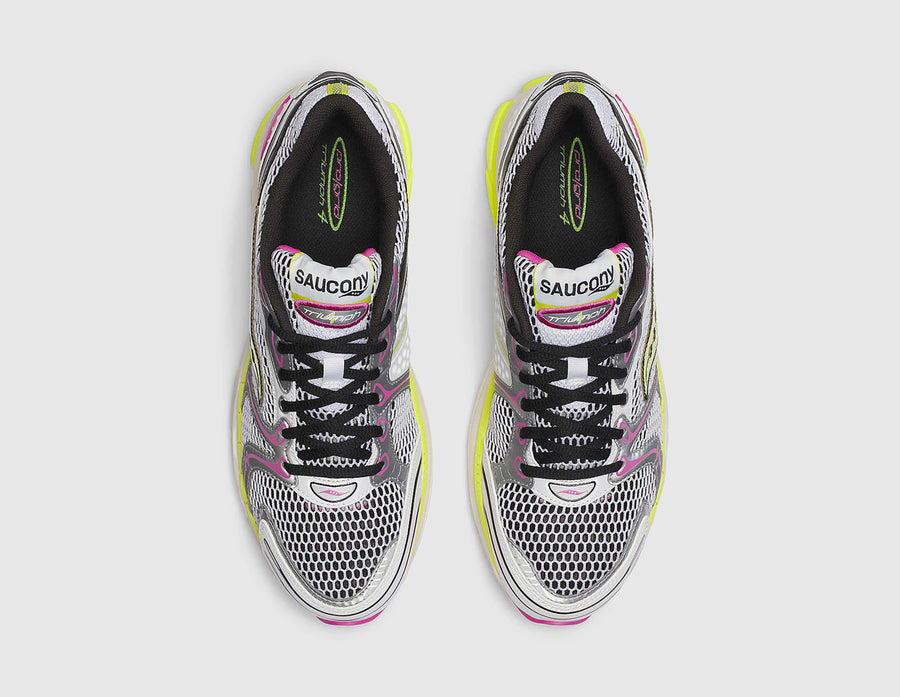 Saucony ProGrid Triumph 4 White / Fluo