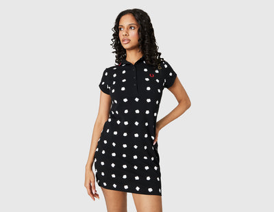 Fred Perry x Amy Winehouse Spot Print Pique Dress / Black