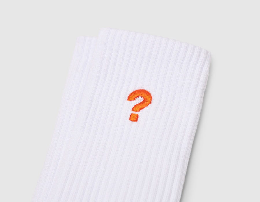 size? Logo Crew Socks - 2 Pack White / White