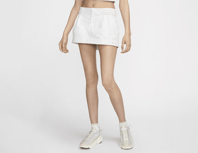 Nike Women's Canvas Low-Rise Mini Skirt Summit White / Phantom