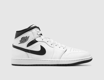 Jordan 1 Mid White / Black - White - Sneakers