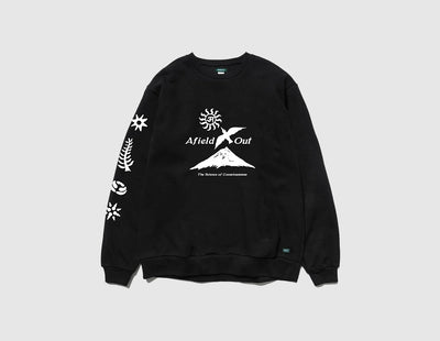 Afield Out Conscious Crewneck / Black