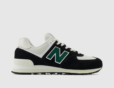 New Balance 574 Black / Green - White - Sneakers