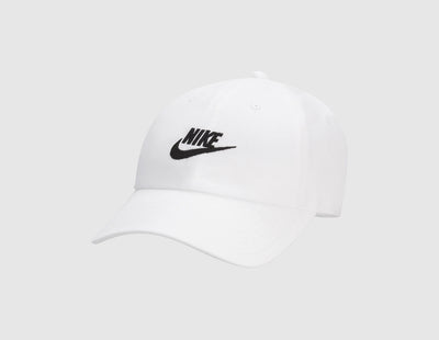 Nike Club Unstructured Futura Wash Cap White / Black