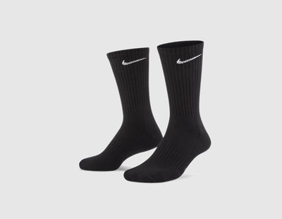 Nike Everyday Cushioned Training Crew Socks - 3 Pack Black / White