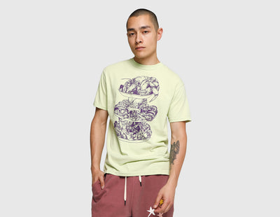 Cold World Frozen Goods Seafood Tower T-shirt / Celadon
