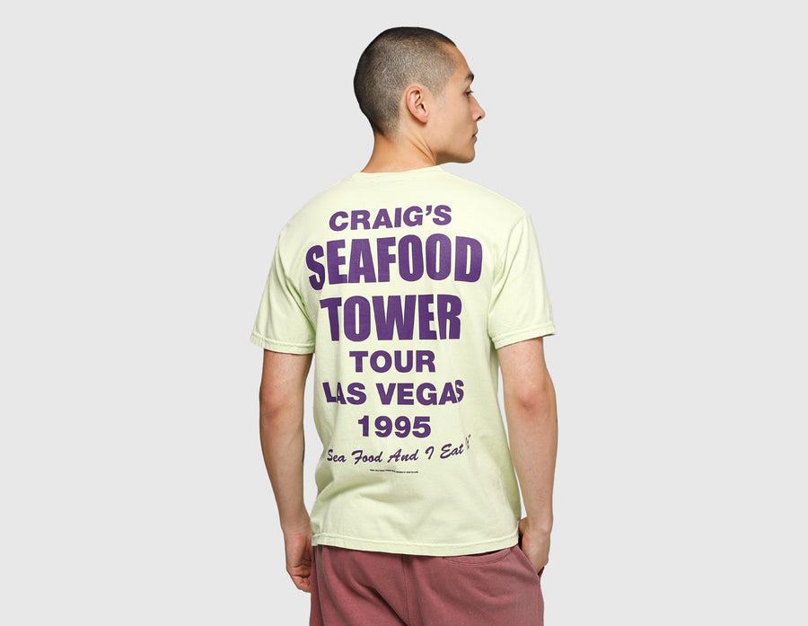 Cold World Frozen Goods Seafood Tower T-shirt / Celadon