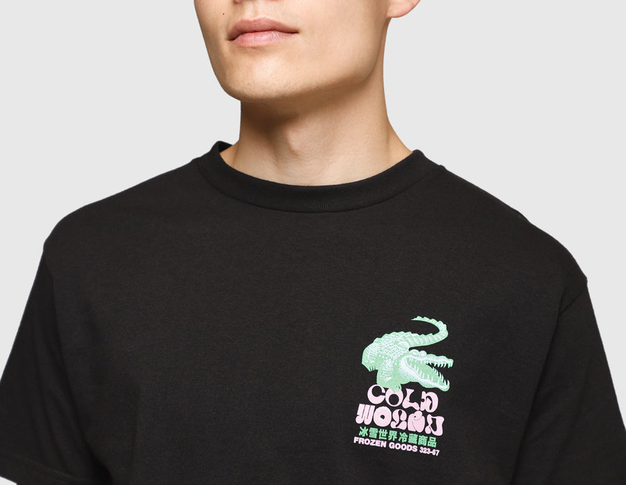 Cold World Frozen Goods Gator T-shirt / Black