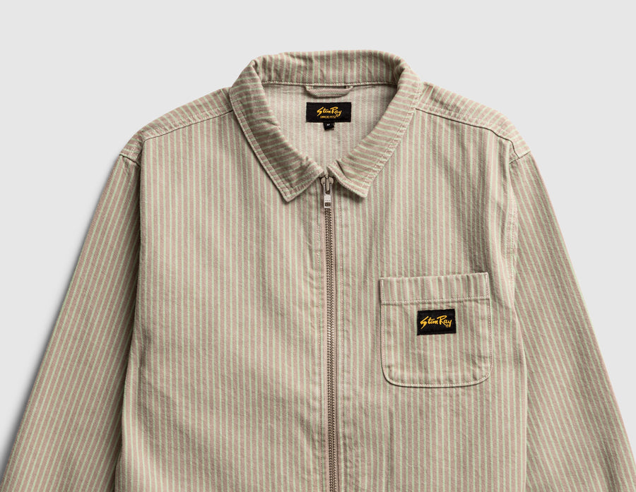 Stan Ray Zip Shirt / Quiet Green Hickory