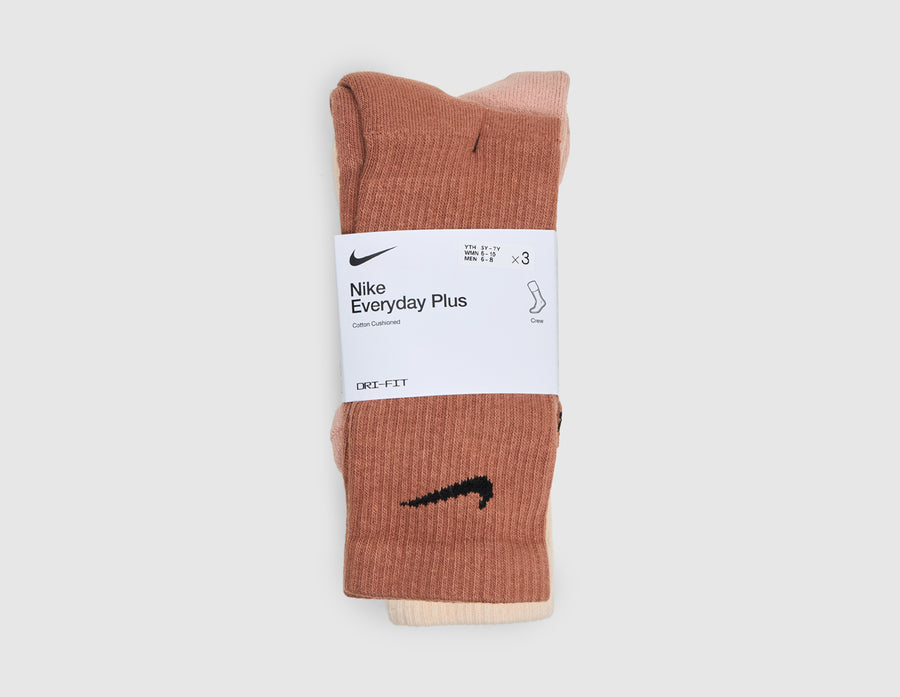 Nike Everyday Plus Cushioned Training Crew Socks (3-Pack) / Multi-Color