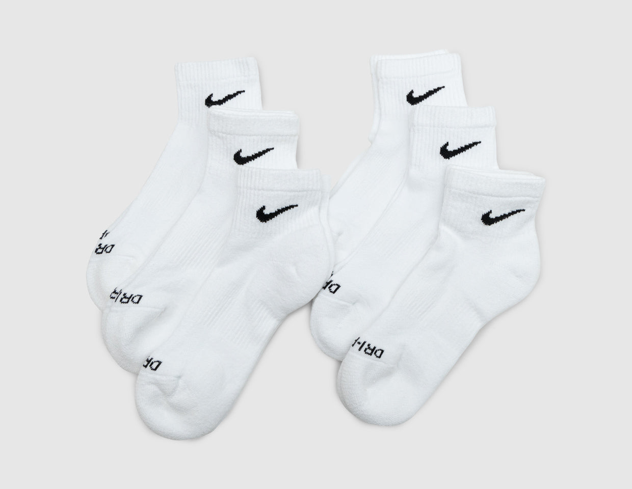 nike dri fit ankle socks white