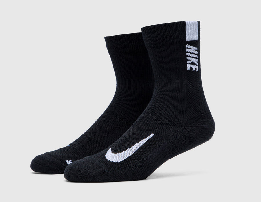 Nike Multiplier Crew Socks Black / White
