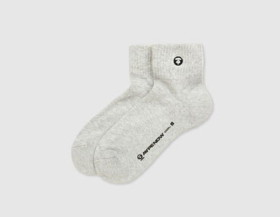 AAPE Now Mid Socks / Heather White