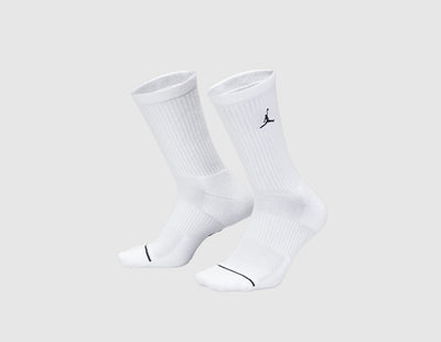 Jordan Everyday Crew Socks (3 Pack) White / Black