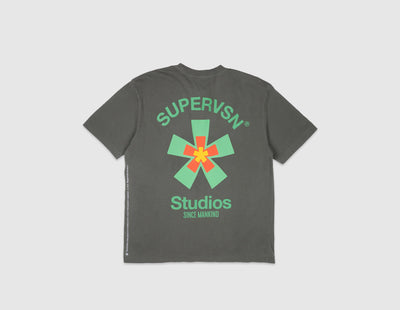 Supervsn Starburst T-Shirt / Moss