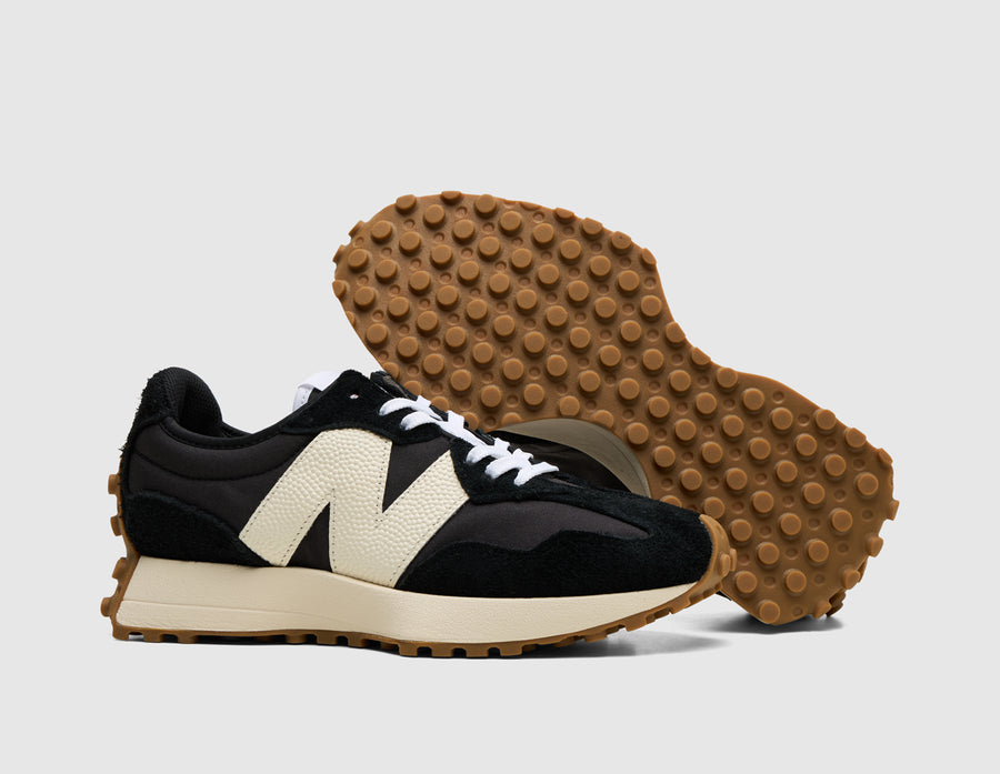 New Balance Women's 327 Black / White - Mineral Red