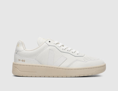 VEJA Women's V-90 / Extra White - Sneakers