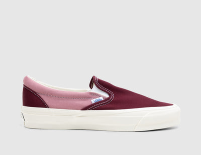 Vans Slip-On Reissue 98 LX BMX Maroon / Pink - Low Top