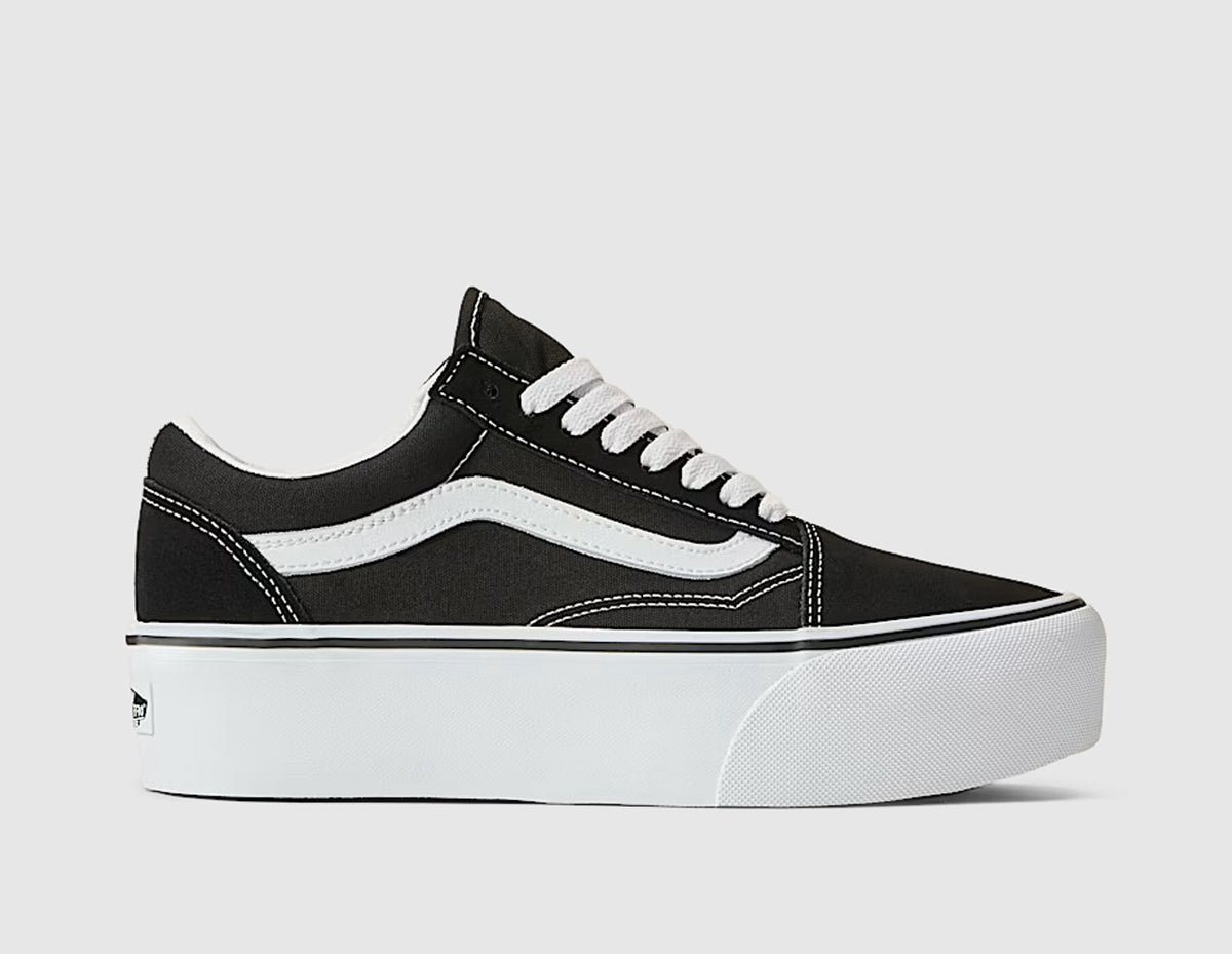 Vans Old Skool Stackform Suede / Canvas Black - True White