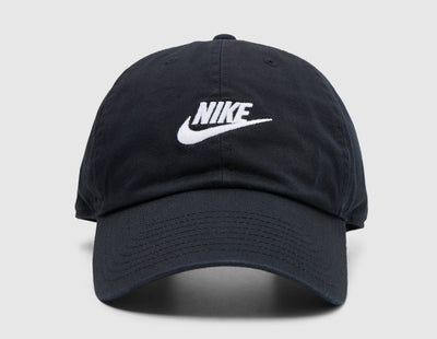 Nike Club Unstructured Futura Wash Cap Black / White