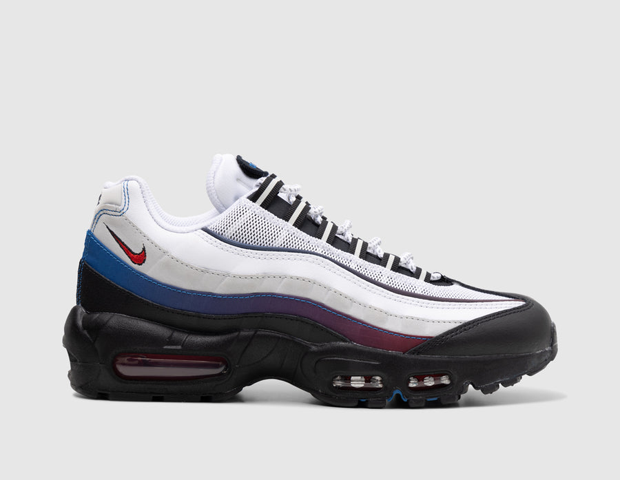 Nike Air Max 95 PRM White / University Red - Blue Jay