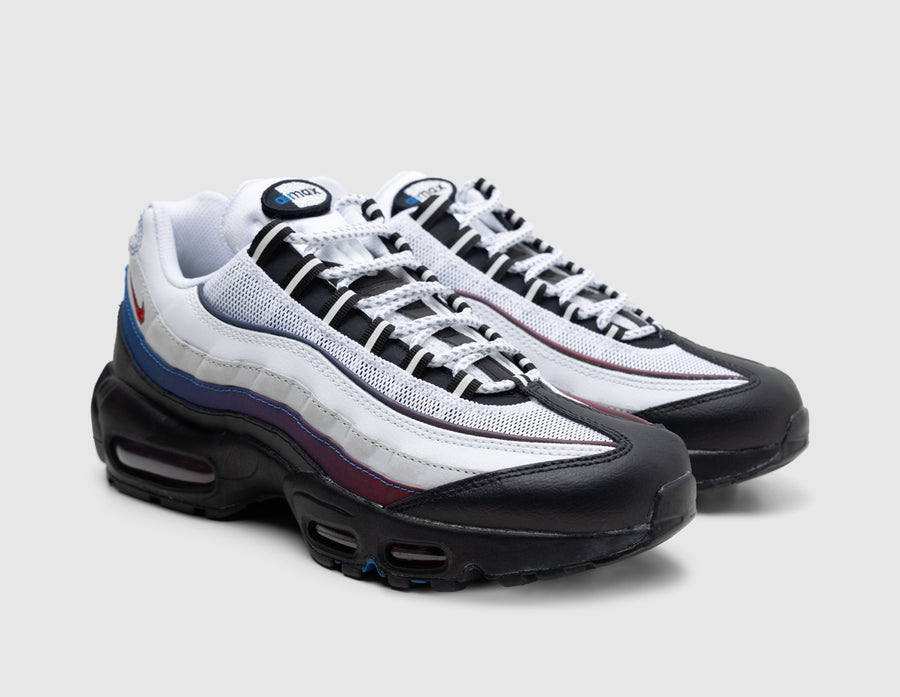 Nike Air Max 95 PRM White / University Red - Blue Jay
