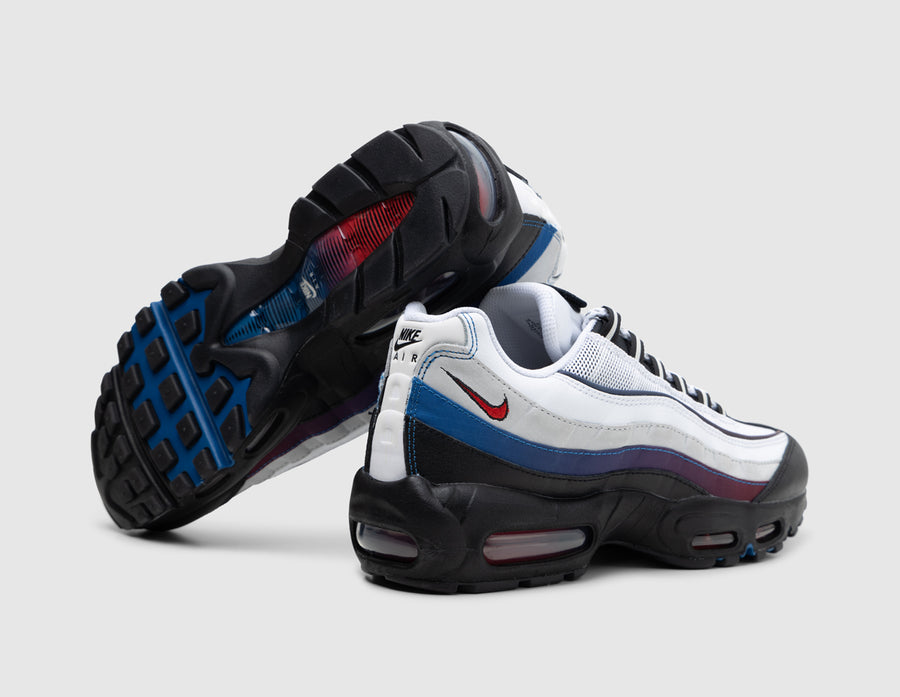 Nike Air Max 95 PRM White / University Red - Blue Jay
