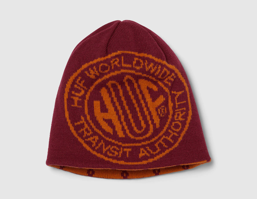 HUF Token Reversible Skull Beanie / Berry