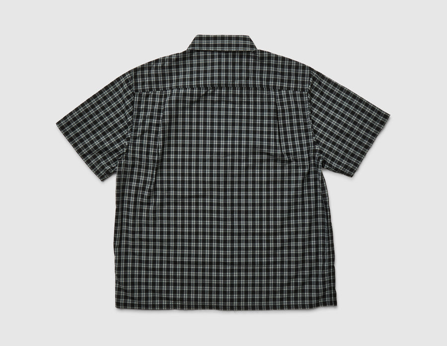 HUF Stretch Micro Plaid Shirt / Black