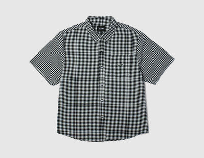 HUF 89 Micro Gingham Oxford Shirt Black / White