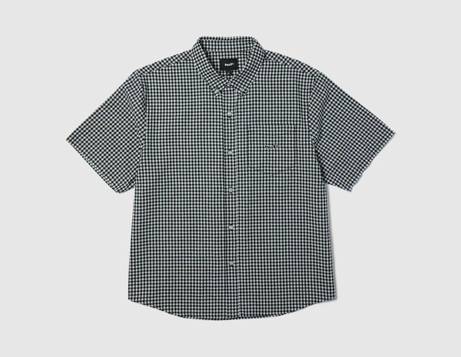 HUF 89 Micro Gingham Oxford Shirt Black / White