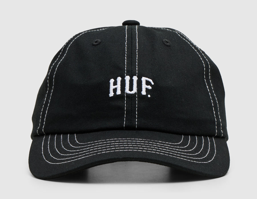 HUF Arch Logo 6 Panel CV Hat / Black