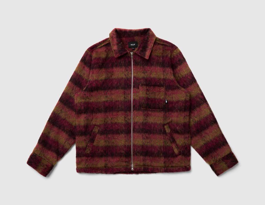 HUF Megablast Plaid Jacket / Berry