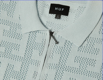 HUF Monogram Zip Sweater Sky