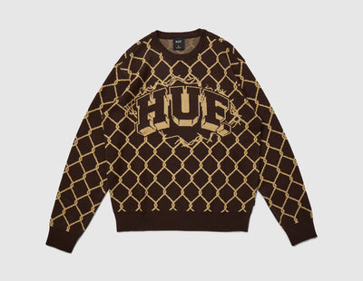 HUF Breakthrough Crewneck Sweater / Bison