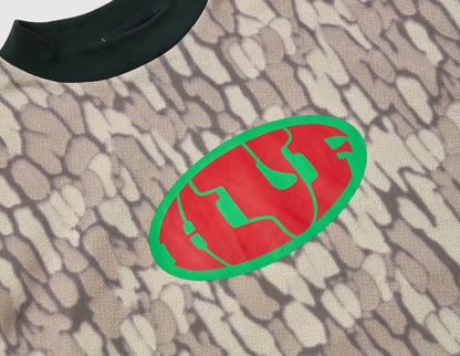 HUF Warped Camo Knit Top / Muted Camo