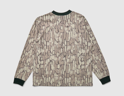 HUF Warped Camo Knit Top / Muted Camo